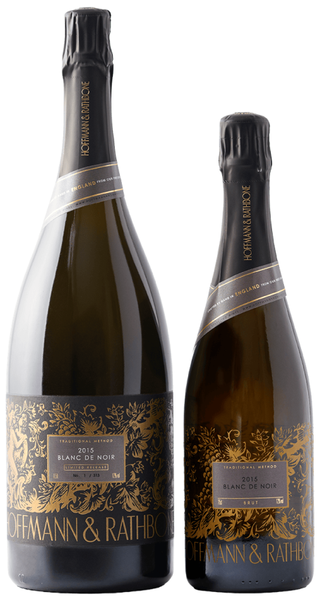 Hoffmann and rathbone wines blanc de noir 2015 bottles